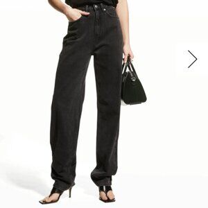 Ksubi Playback Straight Leg High Rise Full Length Jeans Noir Sz 27